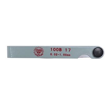 

Silver 17 sheets 0.02-1.00mm Distance gauge Blattle gauge Feeler gauge Feeler gauge