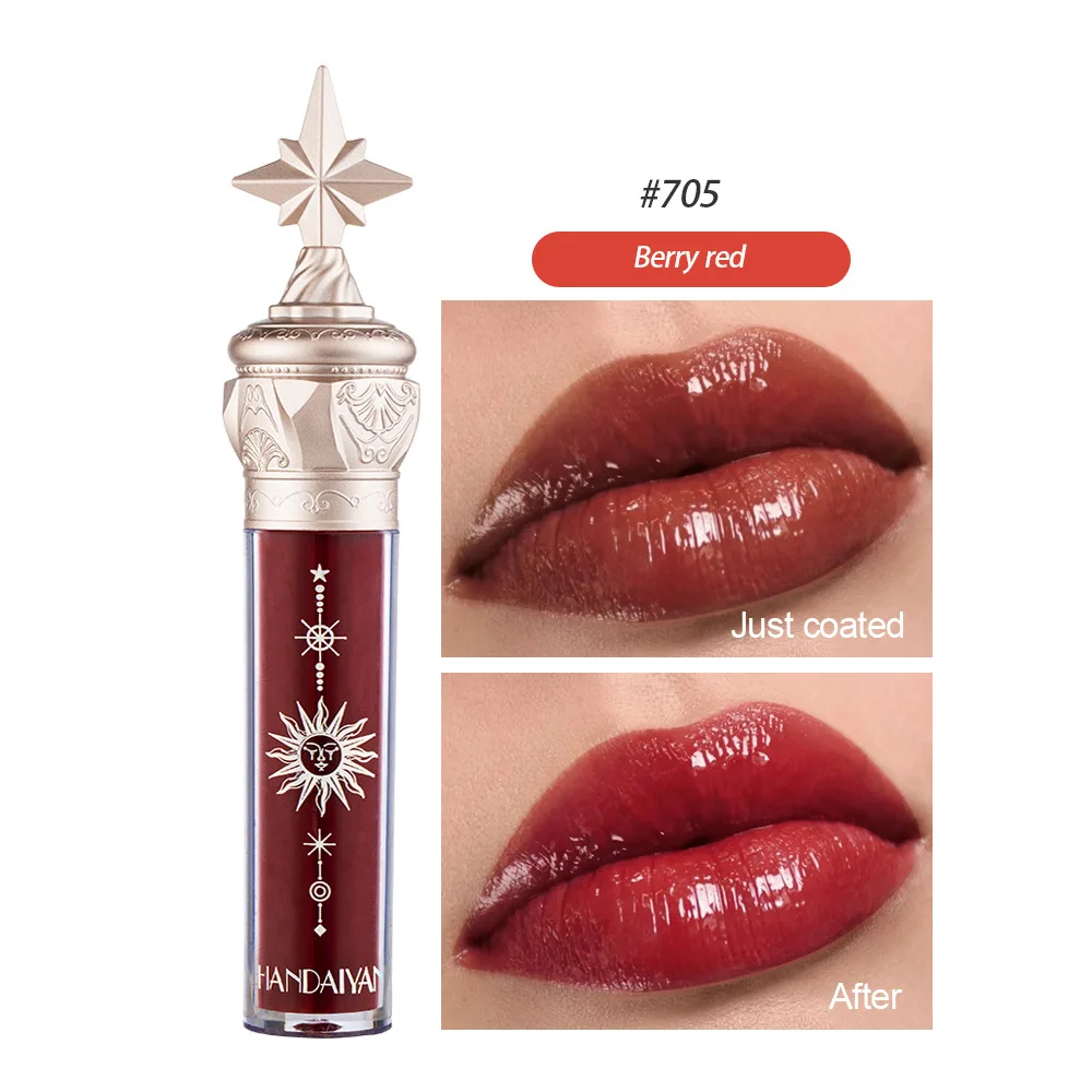 Plumper Lip Gloss Shimmer Lips Makeup Waterproof Glossy Mirror Lip Tint Cosmetic Moisturizing Long Lasting Nude Liquid Lipstick