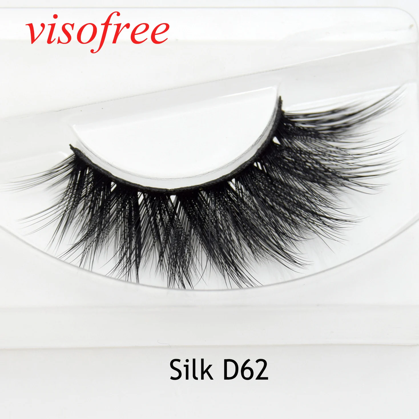 Visofree 30 ¦/ ũ Ӵ   ¥ Ӵ Handmade Natural False Cils β   Ȯ Silk-D62