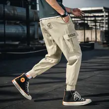 Ins, Япония, хип-хоп Уличная одежда, мужские штаны для бега, модные мужские повседневные брюки-карго, брюки, HighStreet, эластичная резинка на талии, шаровары для мужчин