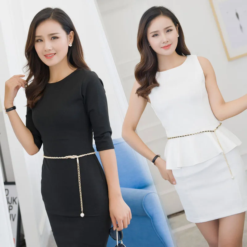 

Versatile metal waist chain, skirt decoration pearl belt sweet lady decoration belt
