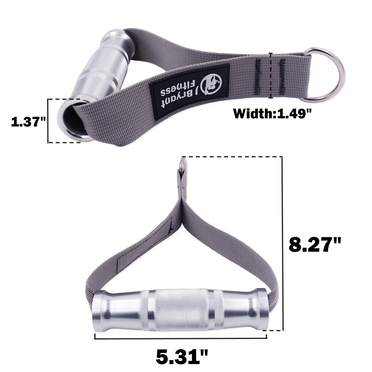 D-Ring Metal Gym Handles Workout Cable Machine Handle Hook Home Resistance Bands Fitness Accessories gym accessories fitness workout handle