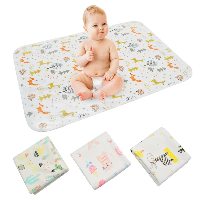 waterproof mat soft minky large urine mat change pad Reusable Baby Change Mat