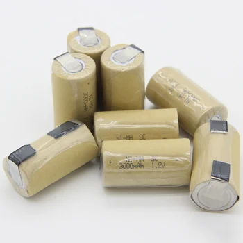 

akkumulator 3000mAh rechargeable sub C battery 1.2V nickel sheets SC batteries flat top NIMH for makita for metabo