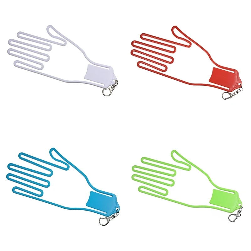 

Portable Plastic Glove Rack Drying Rack 4 Color Golf Glove Rack