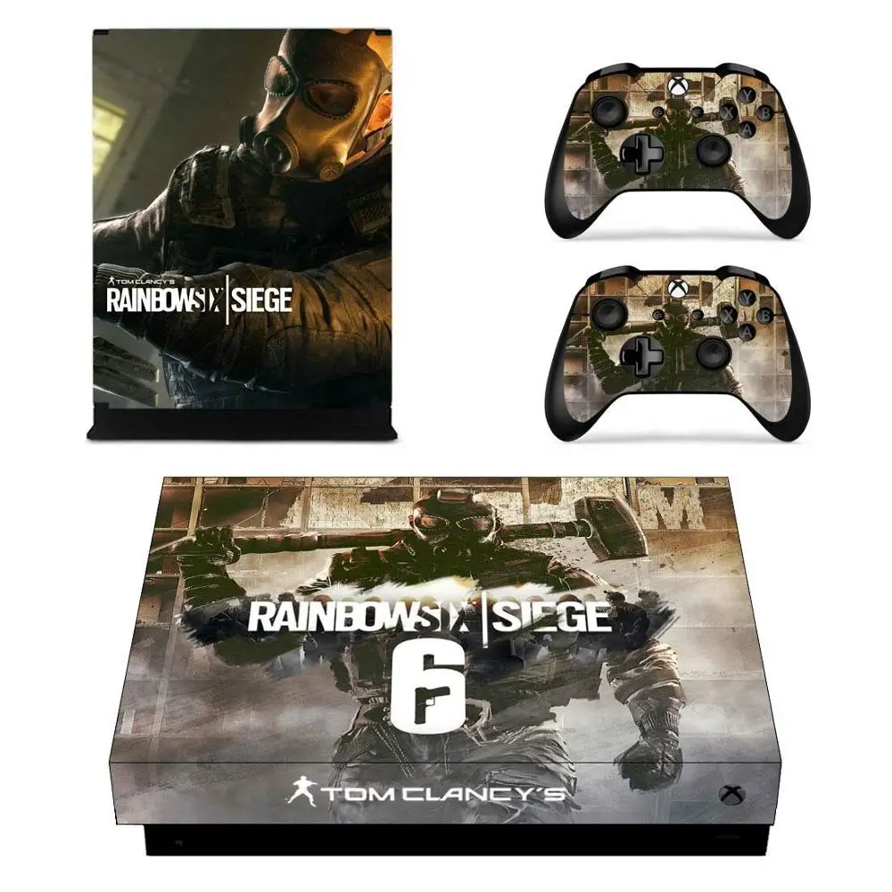 Tom Clancy's Rainbow Six Siege наклейка s для Xbox One X наклейки на кожу наклейка крышка для Xbox one X консоль пульты дистанционного управления скины