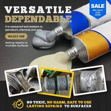 70/20g Industrial Repair Paste Glue Heat Resistance Cold Weld Metal Repair Paste A&B Adhesive Gel Casting Agent Tools