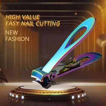 

1 PC Professional Nail Clippers Color Titanium Nail Cutter For Thick Fingernail Toenail Trimmer Nails Manicure Clippers Toe Z1S2