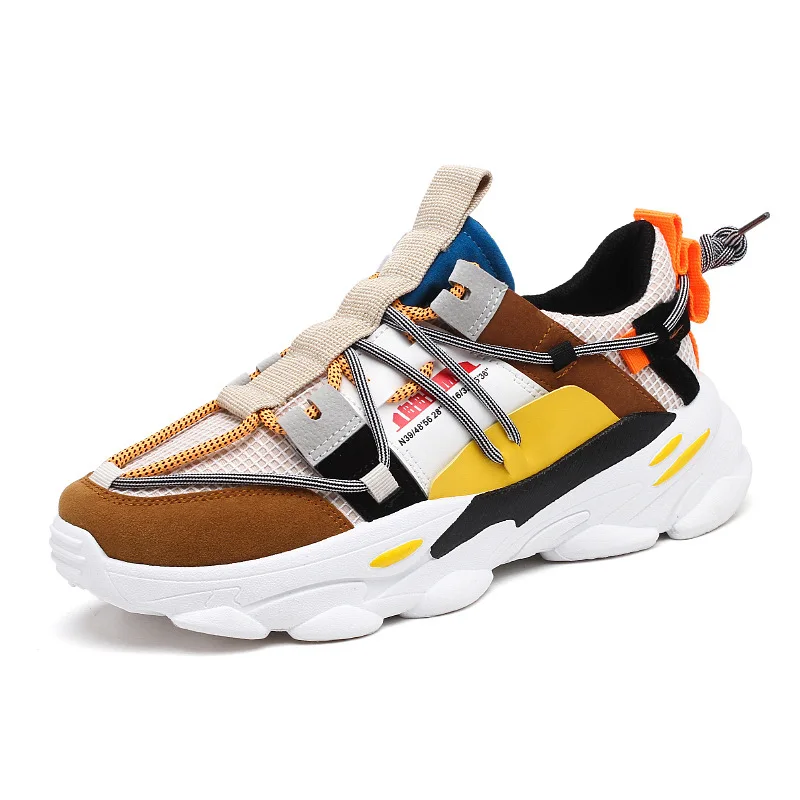 

Fashion Retro Dad Sneakers Man Casual Shoes Tide Man Jogging Sneakers Shoes Outdoor Non-slip Walking Shoes mens shoes casual