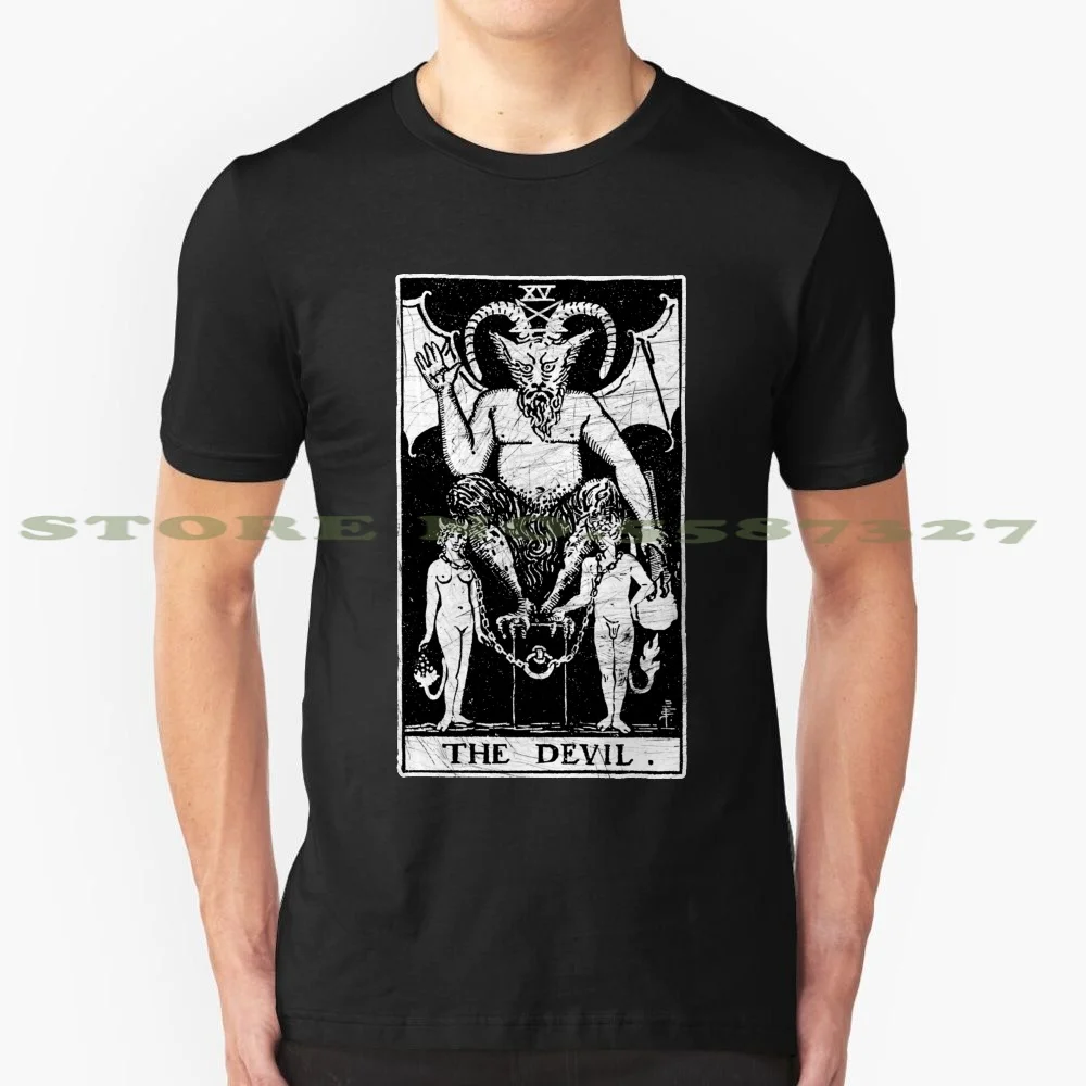 Забавная летняя футболка The Devil Tarot Card-мажора Аркана-The Fortune lling для мужчин женщин