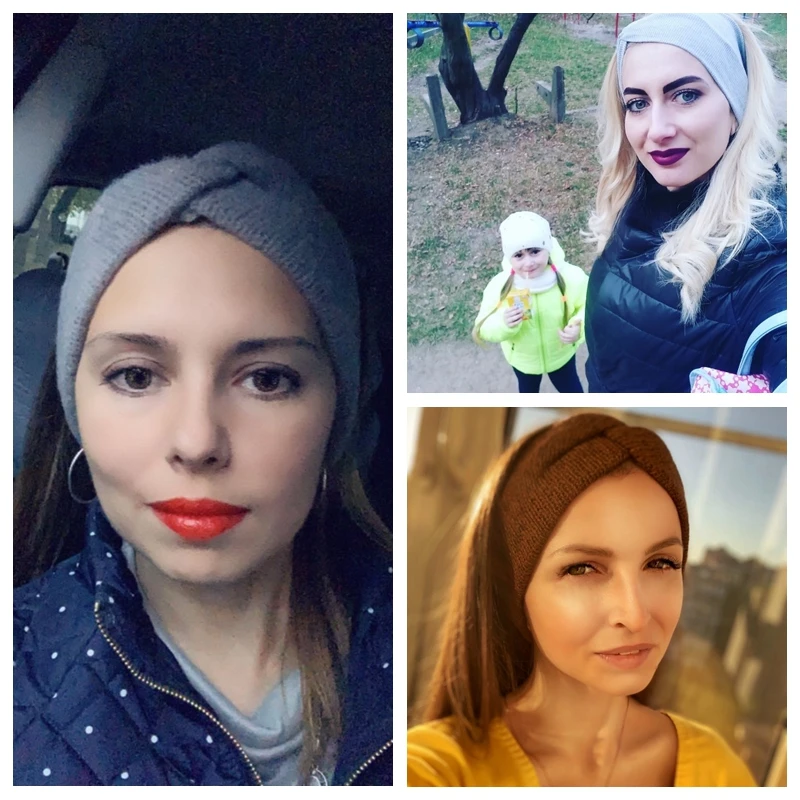 Хлопковая женская повязка на голову, тюрбан, одноцветная повязка на голову с узлом для девочек, аксессуары для волос, витая Женская повязка для макияжа, эластичные резинки для волос, повязка на голову
