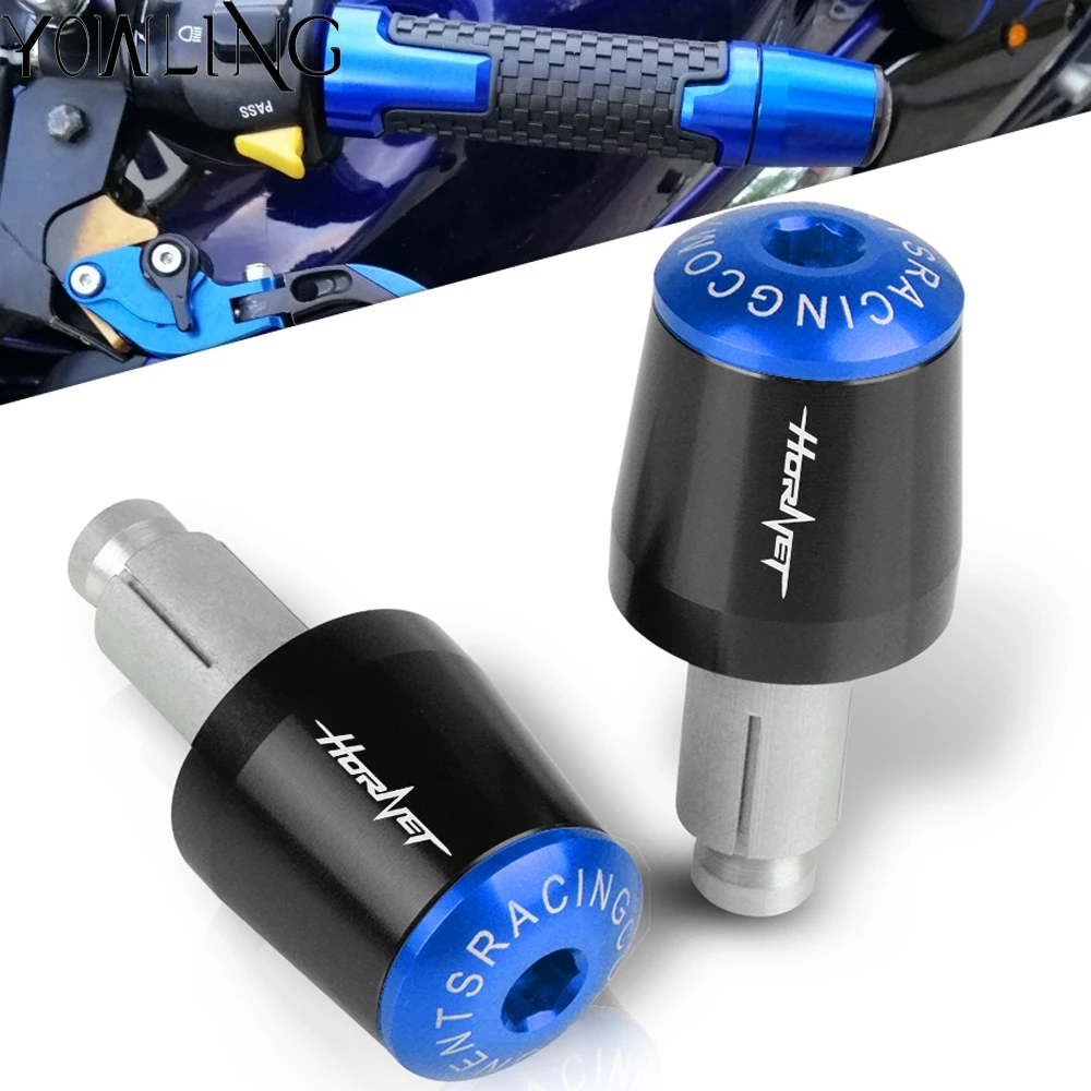 CNC 22MM Handlebar Grips Handle Bar Cap End Plugs For Honda CB600F CB599 CB650F Hornet 250 1998-2013 2008 2009 2010 2011 2012