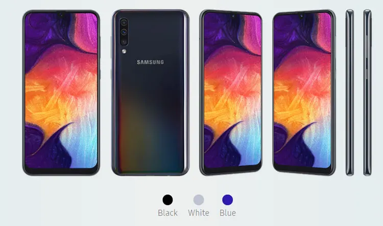 Глобальная версия samsung Galaxy A50 4 Гб 128 мобильный телефон A505F-DS 6," Exynos 9610 Octa Core Android 9,0 Dual SIM мобильный телефон 4G смартфон