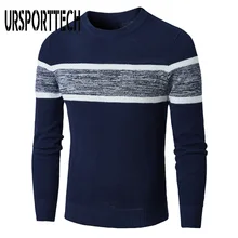 2020 Spring Autumn Casual Men's Sweater O-Neck Striped Slim Fit Knittwear Mens Sweaters Pullovers Pullover Men Pull Homme M-3XL