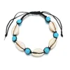 Bohème naturel coquille de mer bracelets porte-bonheur pour femmes hommes été plage de sable à la main chaîne corde chaînes bracelet bijoux à bricoler soi-même