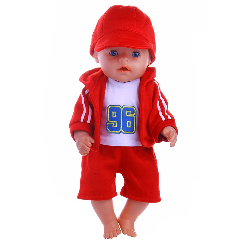 5 стилей одежды куклы 1 комплект = шляпа+ пальто с длинными рукавами+ брюки для 18 дюймов американская кукла и 43 см кукла для нашего поколения Игрушки для девочек - Цвет: n359