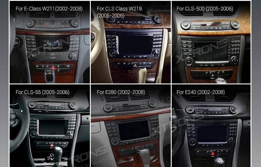 Perfect 7" Android 9.0 4G+64G Car DVD Multimedia GPS Radio for Mercedes-Benz CLS-Class W219 2005-2006 (CLS-350/CLS-500/CLS-55 AMG) 3