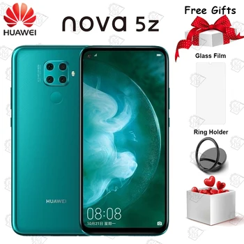 

Original HUAWEI Nova 5z Mobile Phone 6.26 inch 6GB + 64GB Kirin 810 Octa Core Fingerprint ID Support Google Play Smartphone