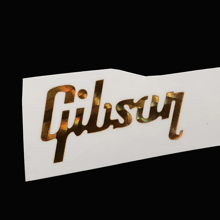 Waterslide 0.1 mm thick GiB Decal Sticker Guitar Peghead Gold guitar decal sticker