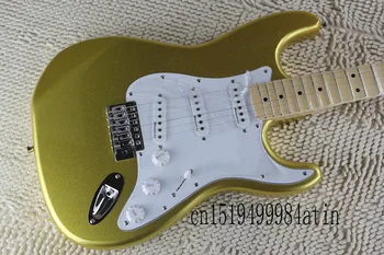 

Classic Groove fingerboard With synchrnized tremolo Big headock signature gold Electric Guitar @16
