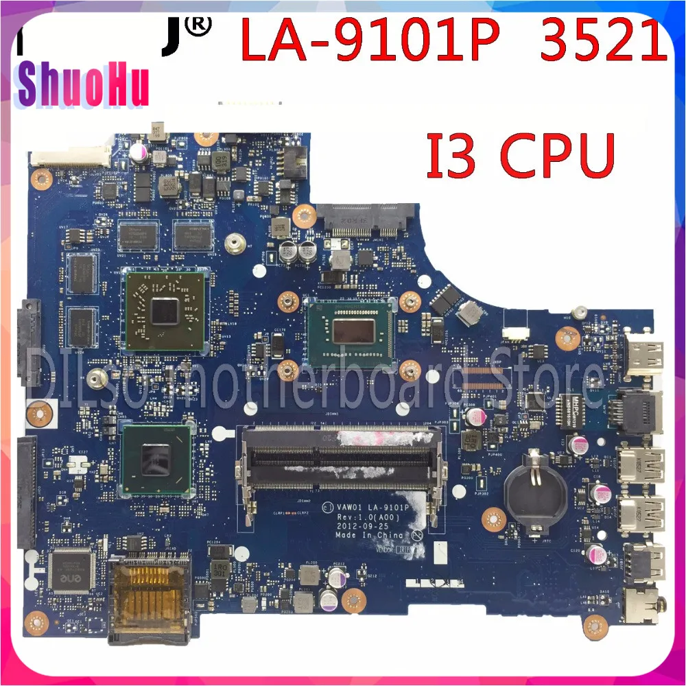 Материнская плата KEFU VW55C 0VW55C VAW01 для ноутбука DELL INSPIRON 3521 5521 I3 CPU PM протестированная