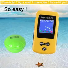 New Colorful Wireless Fish Finder Sonar Sensor Transducer Depth Echo Sounder Recharged Battery Fish Finder