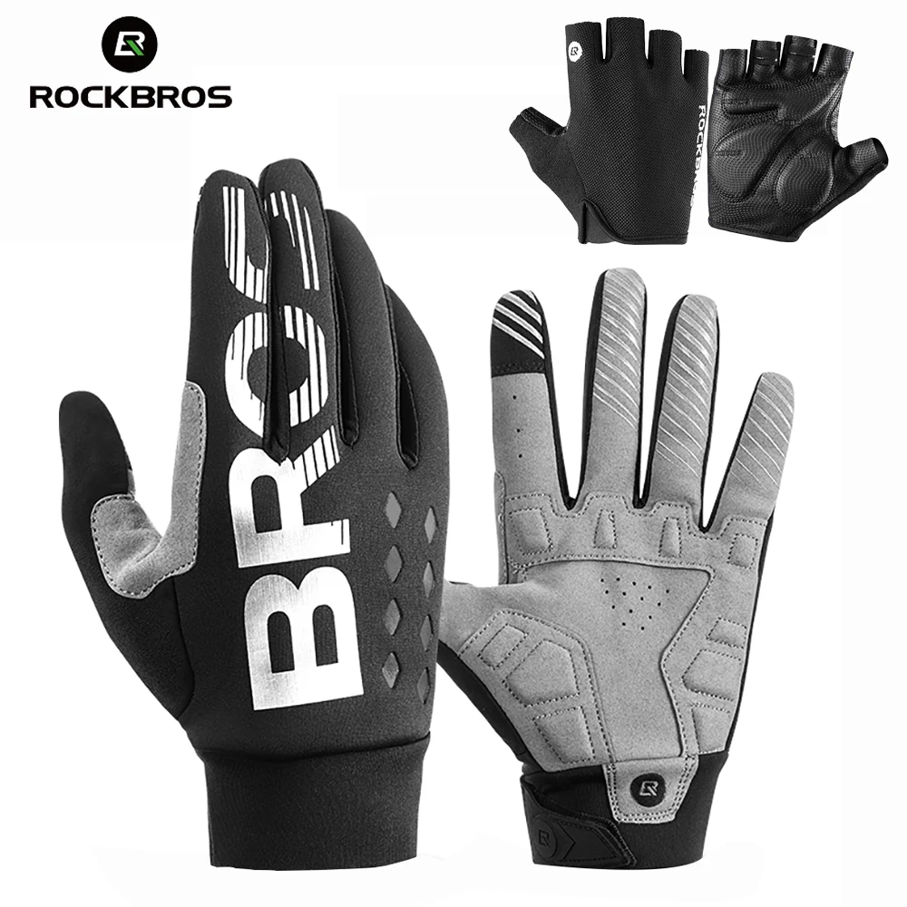 

ROCKBROS Winter Sport Cycling Gloves Fleece Thermal Gloves Women Male Gloves for Below/Minus 10 Zero Anti-Water Windproof