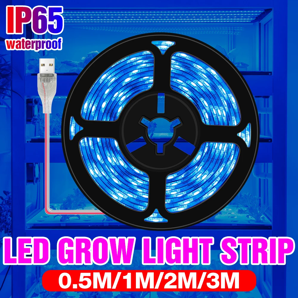 

Waterproof Plant Grow Light Strip LED Phyto Lamp USB Full Spectrum LED Seedling Fito Lamp LED Greenhouse Flower Growth Lampara