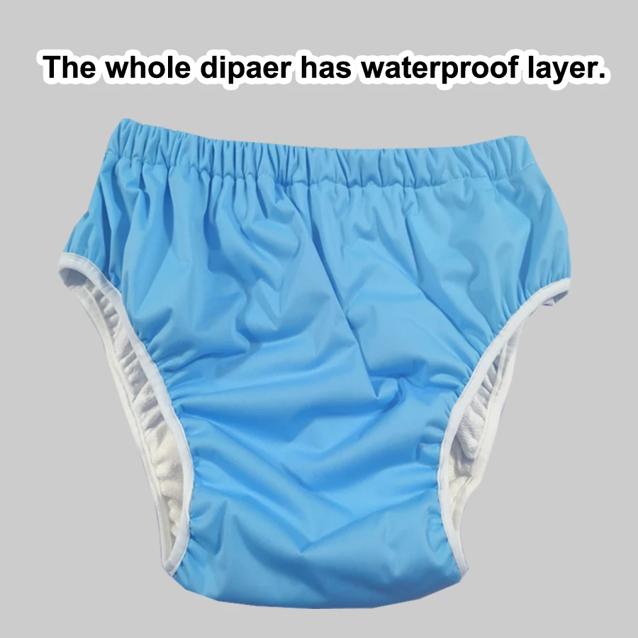 9 Pcs Waterproof Incontinence Underpants Plastic Pull on Cover Pants Leak  Proof Incontinence Underwear Adult Diaper Cover Incontinence Supplies