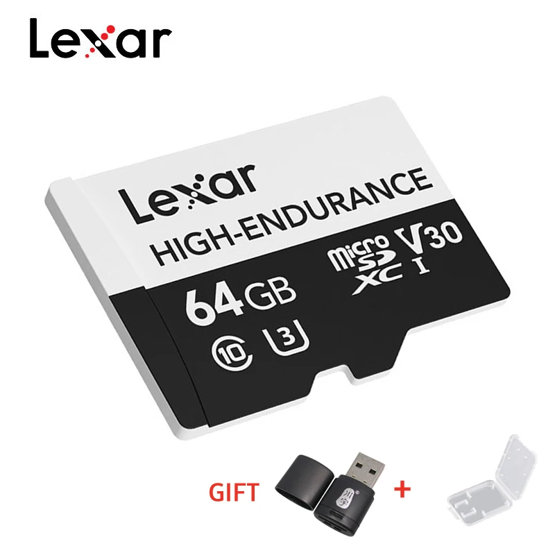 Карта памяти Lexar Micro SD на высокой выносливость 32 ГБ 64 128 V10 V30 SDHC SDXC C10 карта для