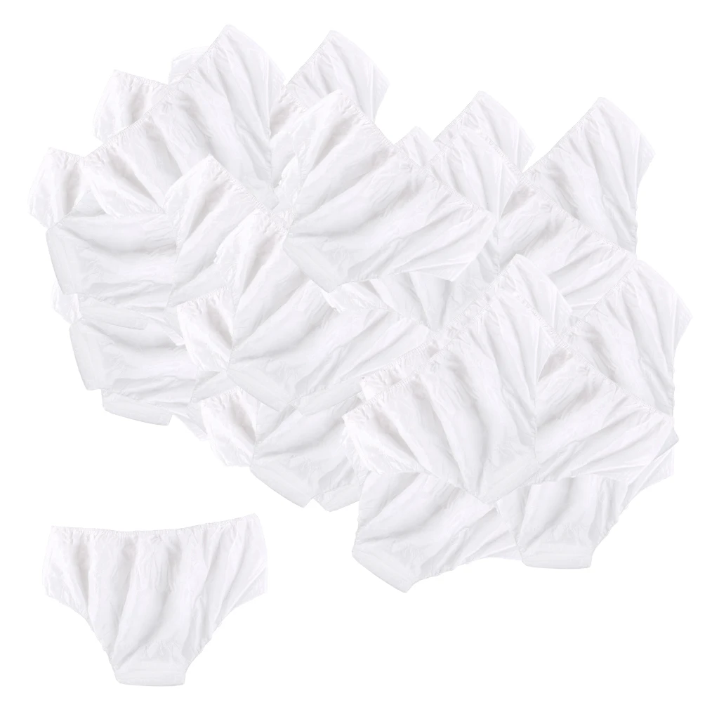 150 Pieces Nonwoven Disposable Panties for Women & Girls, Postpartum Incontinence Underwear, Travel Spa Paper Briefs