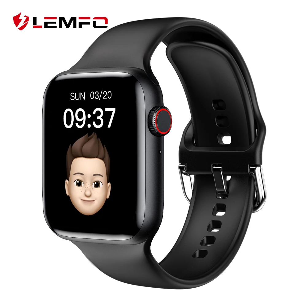 LEMFO IWO W37 חכם שעון גברים שיחת Bluetooth חכם שעון 2021 קצב לב צג DIY  פנים אק\
