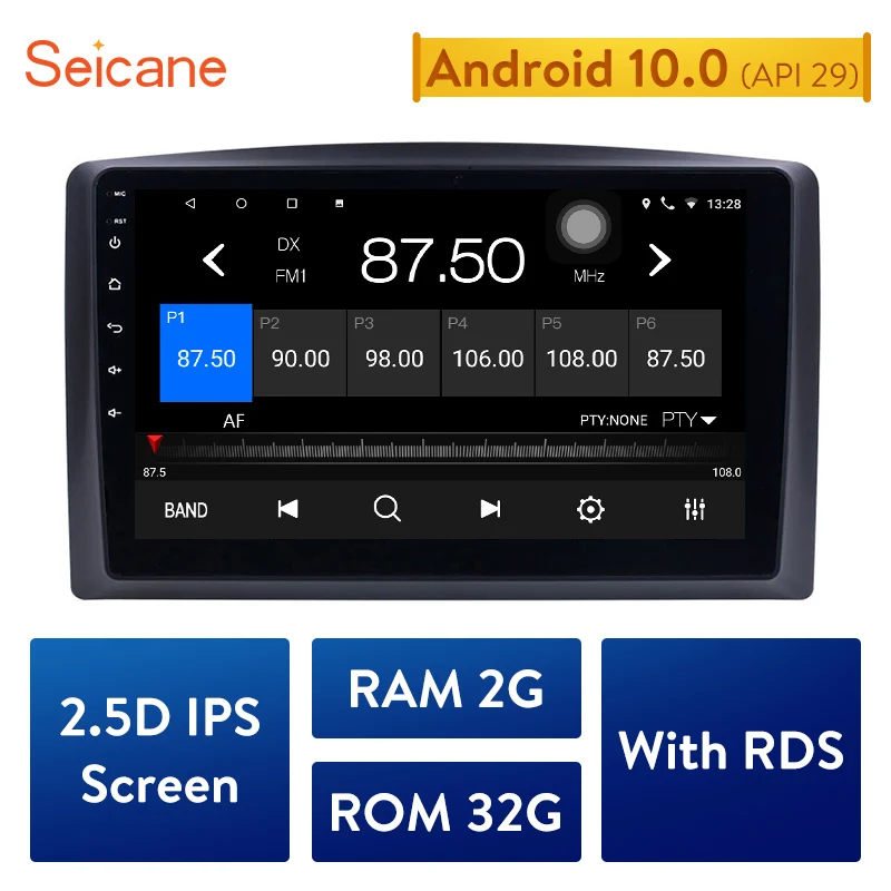 Seicane Android 10 0 RAM 2GB автомобильное стерео радио GPS мультимедийный плеер для 2014 2015 2016