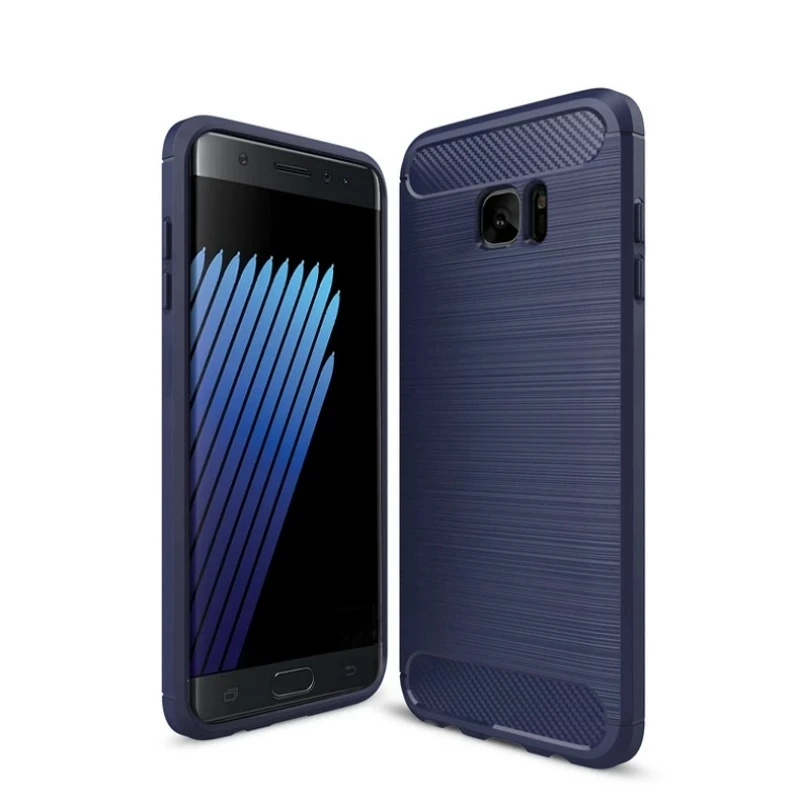 Мягкий силиконовый чехол из углеродного волокна и ТПУ для Samsung Galaxy Note FE Fan Edition 7 8 9