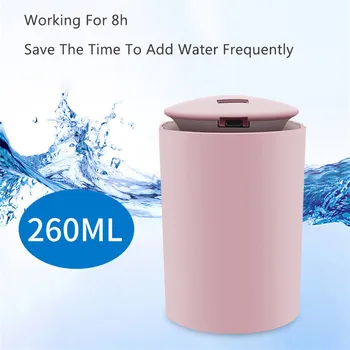 

260 ml USB Mini Portable air Humidifier electronic diffuser aromatherapy mute timed Car Fresher with LED lights for home office