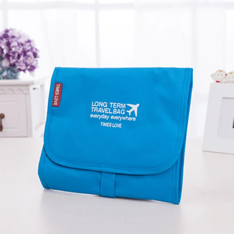 Blue hook Bag Новое высокое качество открытый Водонепроницаемый сумка для хранения 3 в 1 Складная Ткань Оксфорд Сумочка для умывальных принадлежностей больших машин для Ёмкость, хранилище для макияжа, косметички - Цвет: Blue hook Bag
