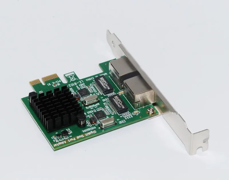 Высококачественная сетевая карта Gigabit Ethernet PCI-Express сетевая карта 1000 м PCIE 2 порта RJ45 NIC сервер Lan адаптер для настольного ПК
