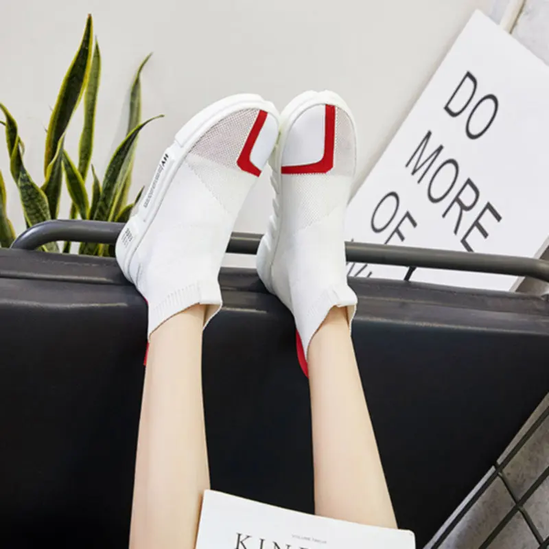 

2019 New Style Elasticity Enlightenment wa zi xie Women's Korean-style Versatile Ulzzang Harajuku Athletic Shoes Women's Hight-t