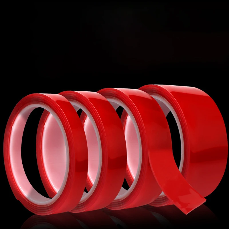 1PC Double-sided Length 3/M Width 6/8/10/12/15/20MM Strong Clear Transparent Acrylic Foam  Tapedouble Sided Adhesive Tape