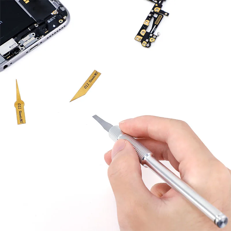 QIANLI 012 iHilt Non-Slip Metal Scalpel Knife Tools Kit Cutter Engraving Craft knives BSD Blade Phone PCB DIY Repair Hand Tools pcb repair knife