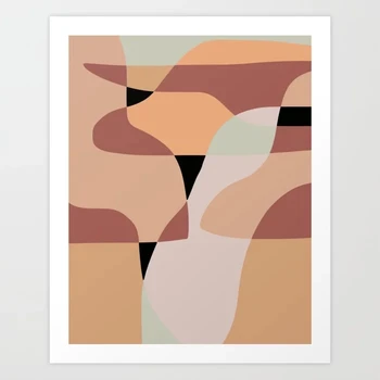 

Modular Canvas Home Decor Prints Brown Abstract Beautiful Paintings Poster Modern Wall Art Pictures For Living Room No Framed