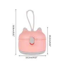 Многофункциональная портативная детская коробка для сухого молока, мультяшный мини-детский чехол U90B