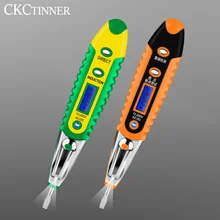 MultiDigital długopis testowy cil AC DC 12-250V Tester elektryczny śrubokręt wyświetlacz LCD czujnik napięcia długopis testowy elektryk narzędzia