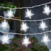 LED Twinkle Star girlanda Lights USB bateria Power Fairy girlanda żarówkowa świąteczna lampa świąteczna na wesele wystrój wnętrz tanie tanio YEYAYU CN (pochodzenie) 1years CHRISTMAS Z tworzywa sztucznego Żarówki LED Brak 2g11 Ogniwo suche 30cm 1-5 m WHITE MULTI