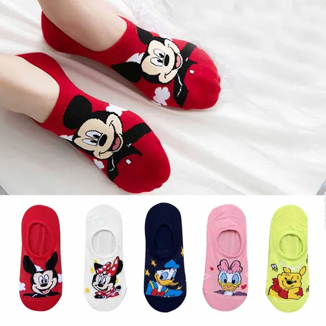 5 Pairs/Lot summer Casual Cute women Socks animal Cartoon Mouse Duck socks Cotton invisible funny socks size 35-41Dropshipping 17