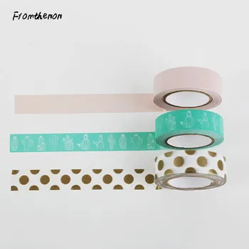 

Cactus Series Notebook Diary Decorative Sticker Washi Paper Tape Can Be Written Masking Tape Office & School Stationery