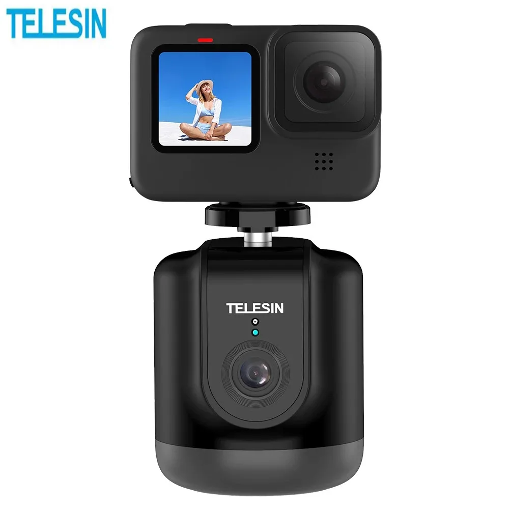 TELESIN Intelligent Selfie Shooting Gimbal 360 Auto Face Tracking For Gopro Hero 9/8/7/6/5 Cellphone Camera Vlog Record Youtube