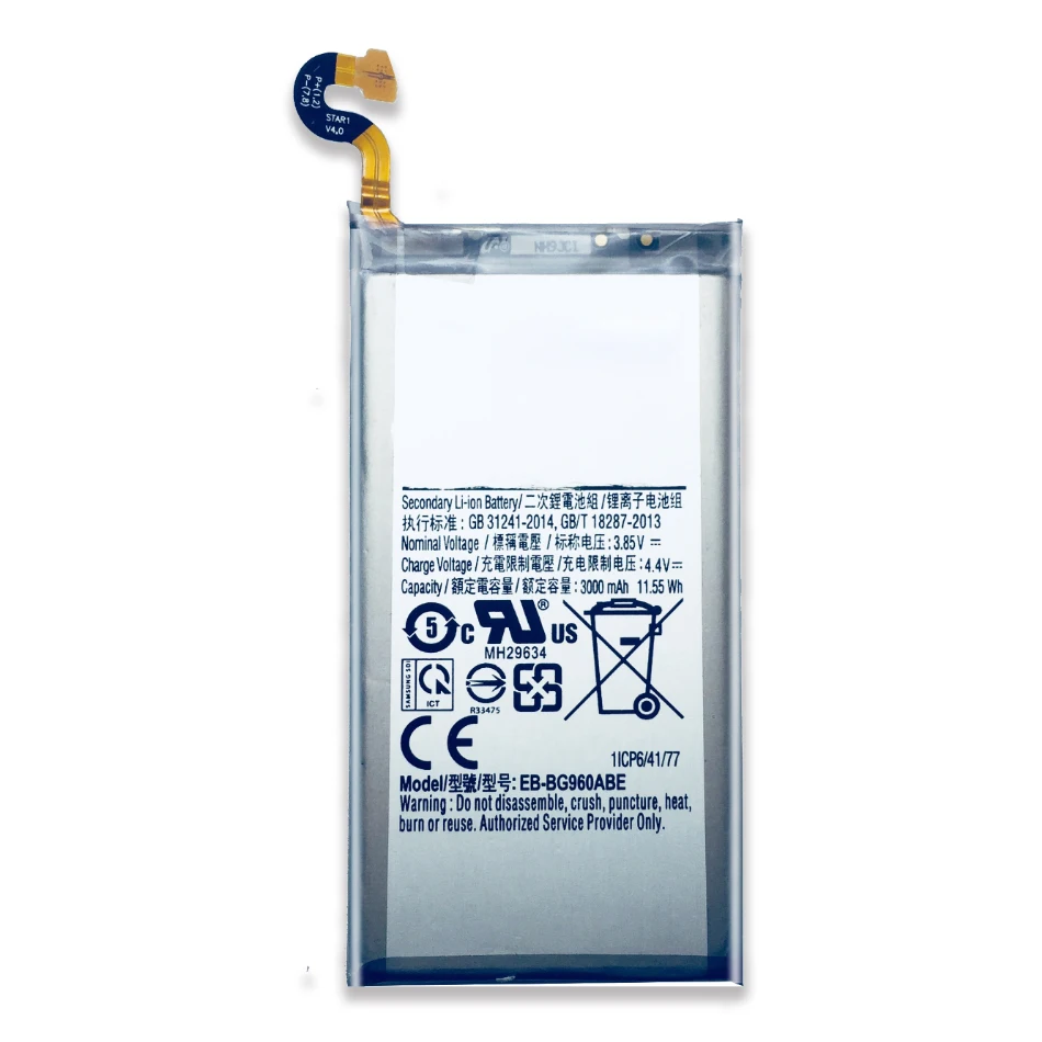 Сменный аккумулятор для samsung Galaxy S9 G9600 SM-G960F SM-G960 G960F G960 EB-BG960ABE 3000 мАч