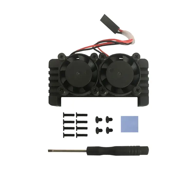 Raspberry Pi Zero 2W 2 W PI0 Aluminum Heatsink with Double Fans image 7