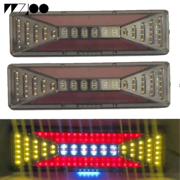 

2xTruck LED Tail Light 24V Warning Rear Lamp Boat Trailer Stop Reverse Safety Indicator Lights for Trailer Truck Car taillights